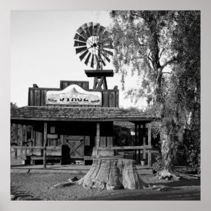 Vintage Kvarn Black and White Photo Poster