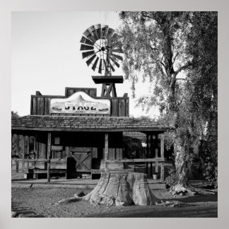 Vintage Kvarn Black and White Photo Poster