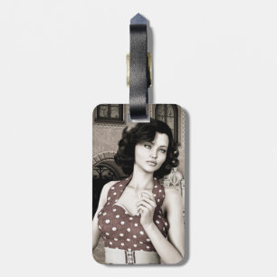 Vintage Kvinna Bagagebricka