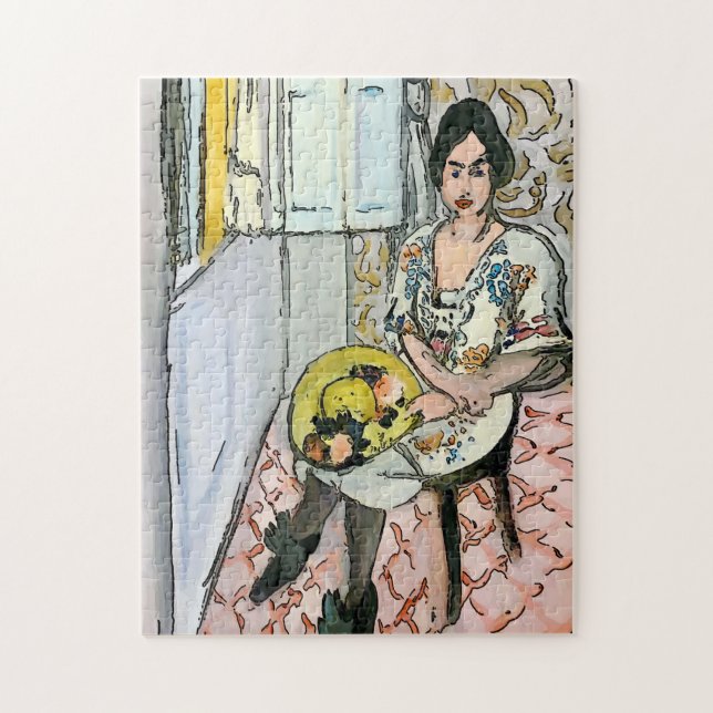 Vintage Kvinna Poster Pussel (Vertikal)