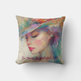 Vintage kvinnor är ditt vackra självklara kudde