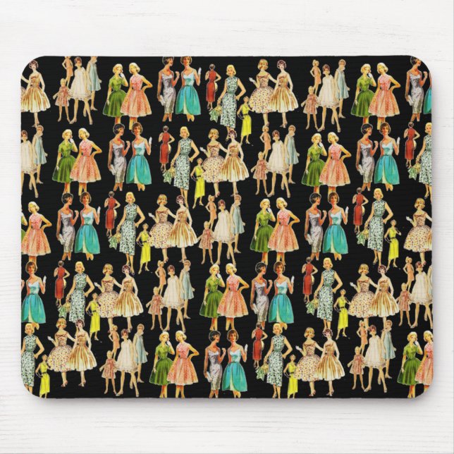 Vintage Kvinnors Mode Musmatta (Framsidan)