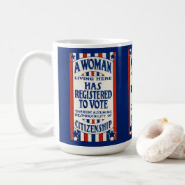Vintage Kvinnors röstande Höger stöder omskrivning Kaffemugg