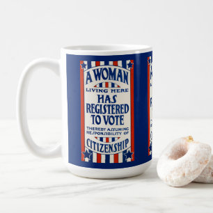 Vintage Kvinnors röstande Höger stöder omskrivning Kaffemugg