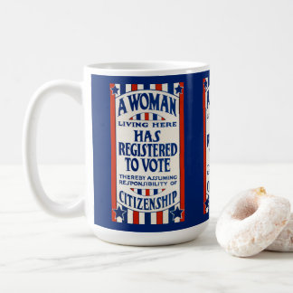 Vintage Kvinnors röstande Höger stöder omskrivning Kaffemugg