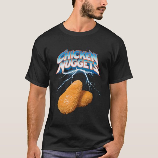 Vintage kycklingbitar t shirt (Framsida)