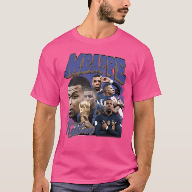 Vintage Kylian Mbapp T Shirt (Framsida)