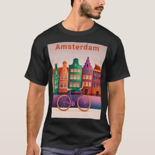 Vintage Kyoto stad i Japan Mt. Fuji bergen T Shirt