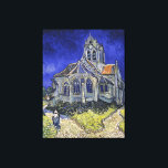 Vintage Kyrkan i Auvers-sur-Oise av Van Gogh Canvastryck<br><div class="desc">En vacker återgivning av "The Church in Auvers-sur-Oise,  View from the Chevet" skapades 1890 av den berömda nederländske målaren Van Gogh,  som är en poppsionistisk målare. Målningen skapades samma år som Van Gogh dog.</div>
