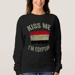 Vintage Kyss mig, jag är egyptisk Rötter Egypten F T Shirt