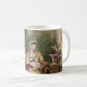 Vintage La Bonne Mere (Bra Mor), återupprättad Kaffemugg