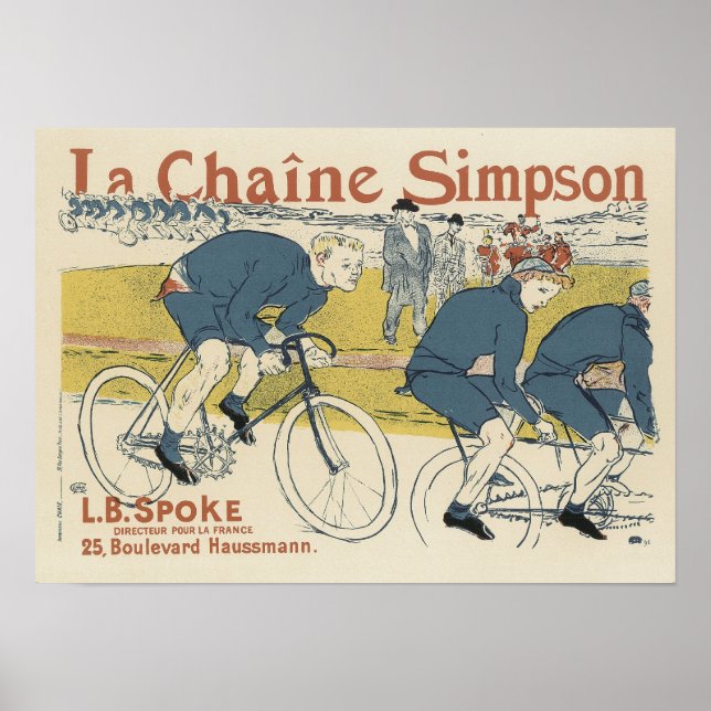 Vintage La Chaine Simpson Poster (Framsidan)
