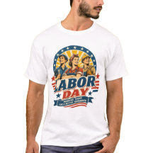 Vintage Labor Day Amerikanska Arbetare Grafisk T-S