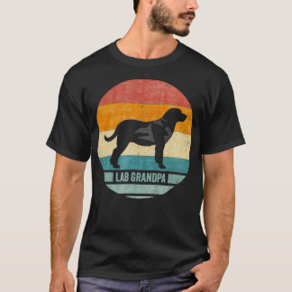 Vintage Labrador Retriever Grandpa Lab Sunset T Shirt