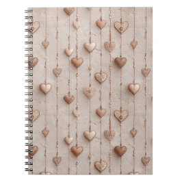 Vintage Lace Heart Strings Anteckningsbok