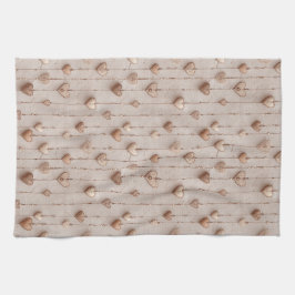 Vintage Lace Heart Strings Kökshandduk