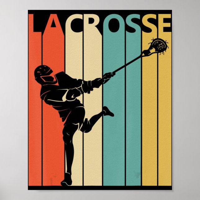 Vintage Lacrosse Gift Poster (Framsidan)