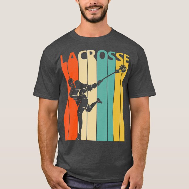 Vintage Lacrosse Gift T Shirt (Framsida)