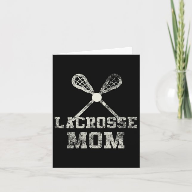 Vintage Lacrosse Mamma Kort (Framsida)