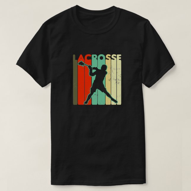 Vintage Lacrosse Shirt Vintage Retro Gift T Shirt (Design framsida)