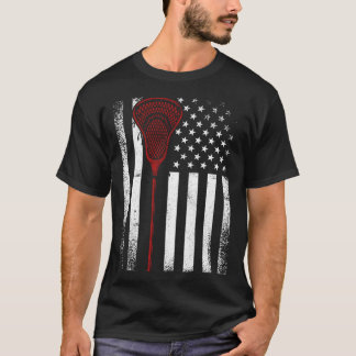 Vintage Lacrosse Sports Biggest Fläkt Family USA A T Shirt