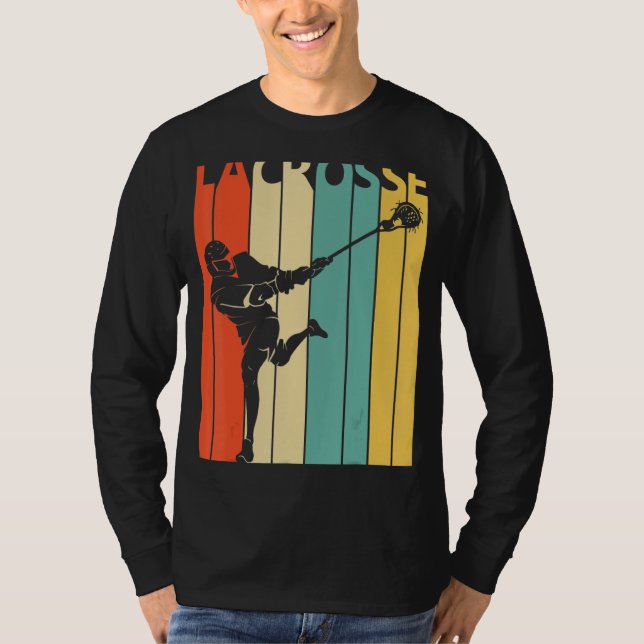 Vintage Lacrosse T Shirt (Framsida)