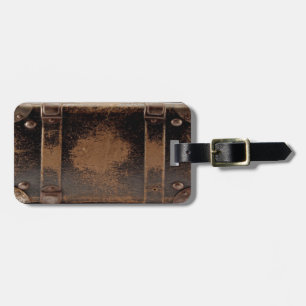 Vintage läderväska bagagebricka