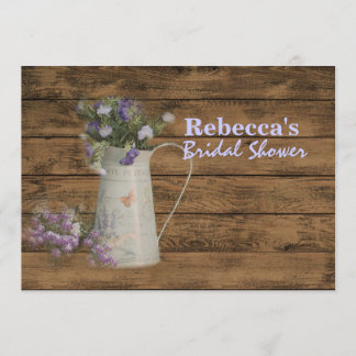 vintage laduvirke lavender bröllop möhippa inbjudningar