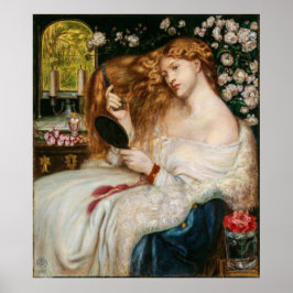 Vintage Lady Lilith by Dante Gabriel Rossetti Poster