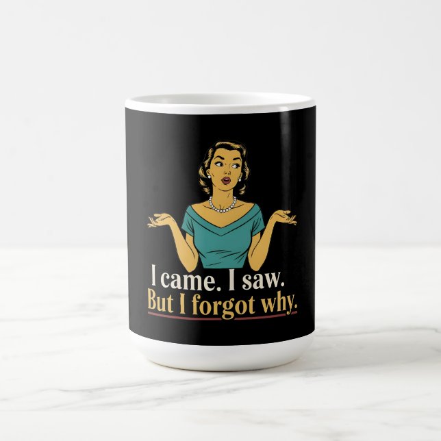 Vintage Lady Midlife Confession Kaffemugg (Center)