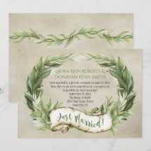 Vintage lagerkrans banner endast mottagning