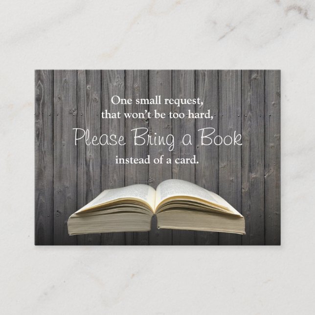 Vintage Lägg till en Bok-babydusch Tilläggskort (Framsida)