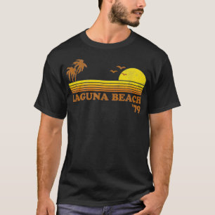 Vintage Laguna Beach California Retro Sunset Surfa T Shirt