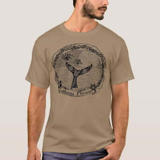 Vintage Lahaina Snälla Whales Svan Motif T Shirt