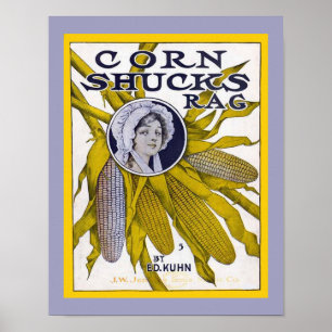 Vintage Lakan Music Cover Copy MAJ SHUCKS RAG Poster