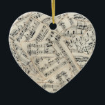 Vintage Lakan Music Papper Collage Julgransprydnad Keramik<br><div class="desc">En papper samlag av vintage lakan musik som är ungefär 100 år gammal. Jag gav kant från många delara till ge en viss definition. Fotografi och papper samverkan mellan teckningar av Sandra Foster © Sandra Foster Designas - Zazzle.</div>