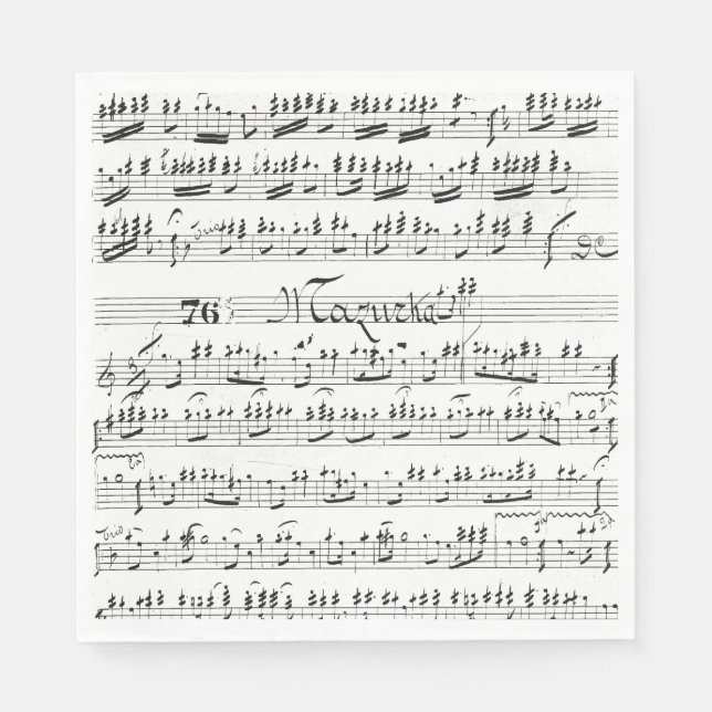 Vintage Lakan Music Pappersservett (Framsidan)