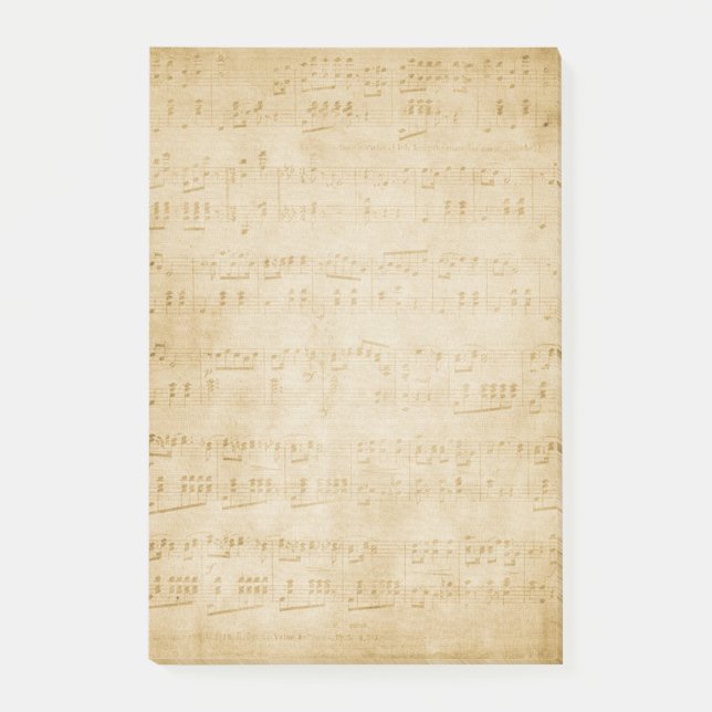 Vintage Lakan Music Post-it Block (Framsida)
