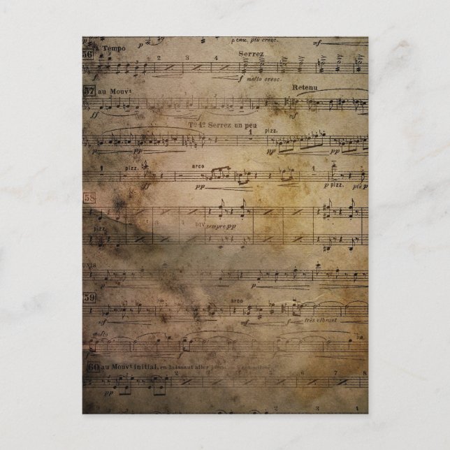 Vintage Lakan Music Vykort (Framsida)