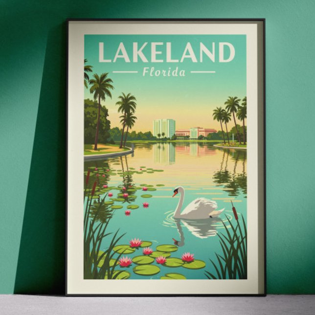 Vintage Lakeland Florida Poster (Skapare uppladdad)