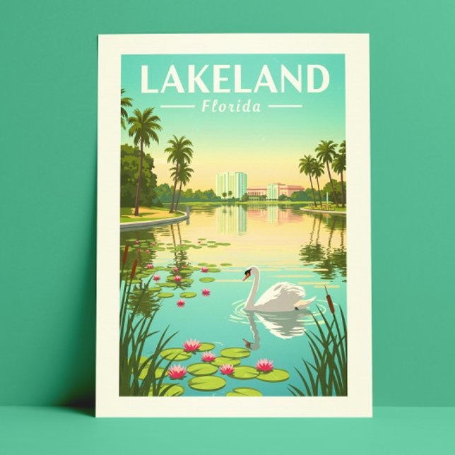 Vintage Lakeland Florida Vykort (Skapare uppladdad)