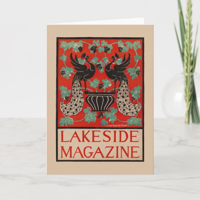 Vintage Lakeside Magazine Kort (Framsida)