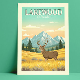 Vintage Lakewood Colorado Vykort