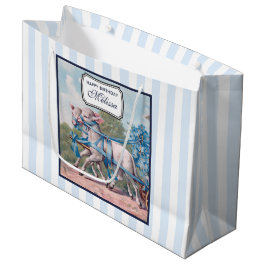Vintage Lamb i Blue Rosett band på Rand födelsedag