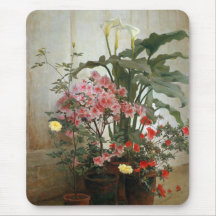 Vintage Lambdin målade sida av ett växthus