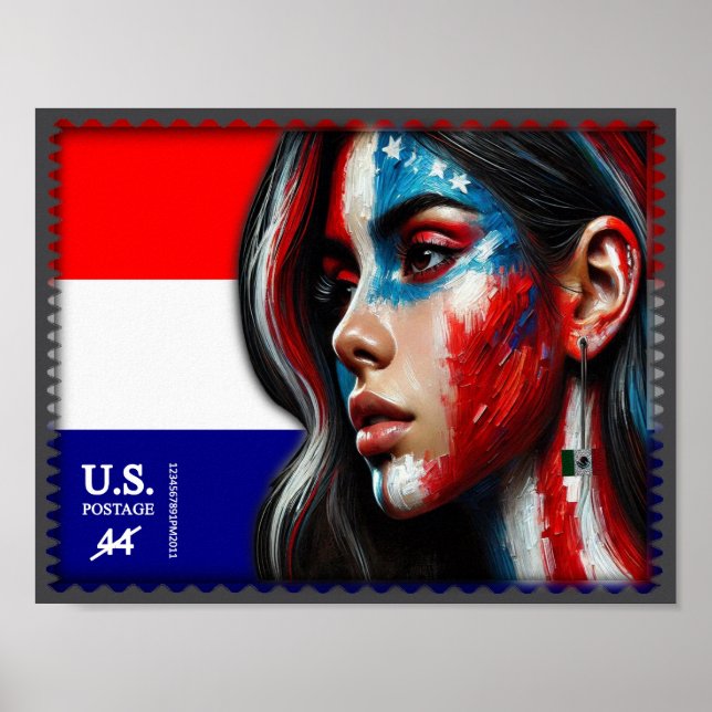 Vintage L'Amerique - Hisp Poster (Framsidan)