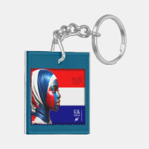 Vintage L'Amerique - Mslm Acrylic Keychain