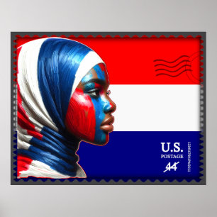Vintage L'Amerique - Mslm Poster