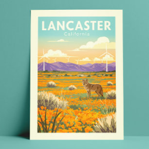 Vintage Lancaster California Vykort