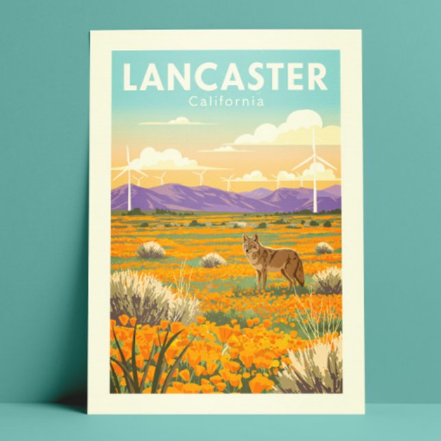 Vintage Lancaster California Vykort (Skapare uppladdad)